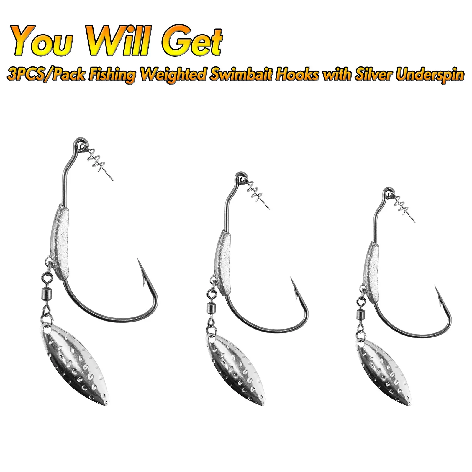 Swimbait ponderado Texas Florida – Aparejo para agua salada - imagen 2