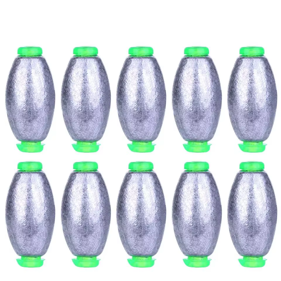 Pesas oliva para pesca de carpa antideslizantes 2g-30g