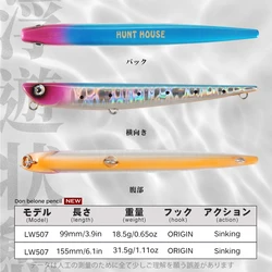 Hunthouse Bay RUF Manic Wobbler 155mm – Señuelo hundido para lubina