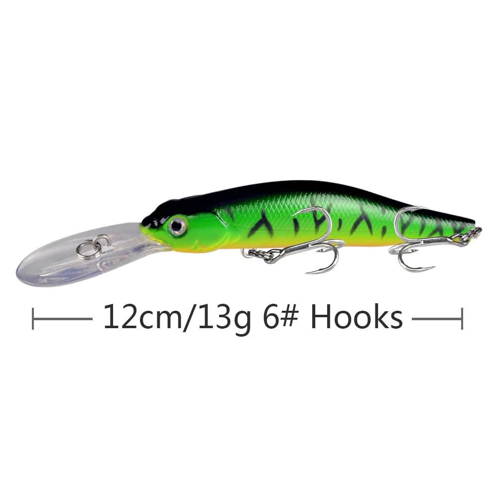 Crankbait Wobblers 12cm para lucio y carpa – Señuelo de pesca duro - imagen 5