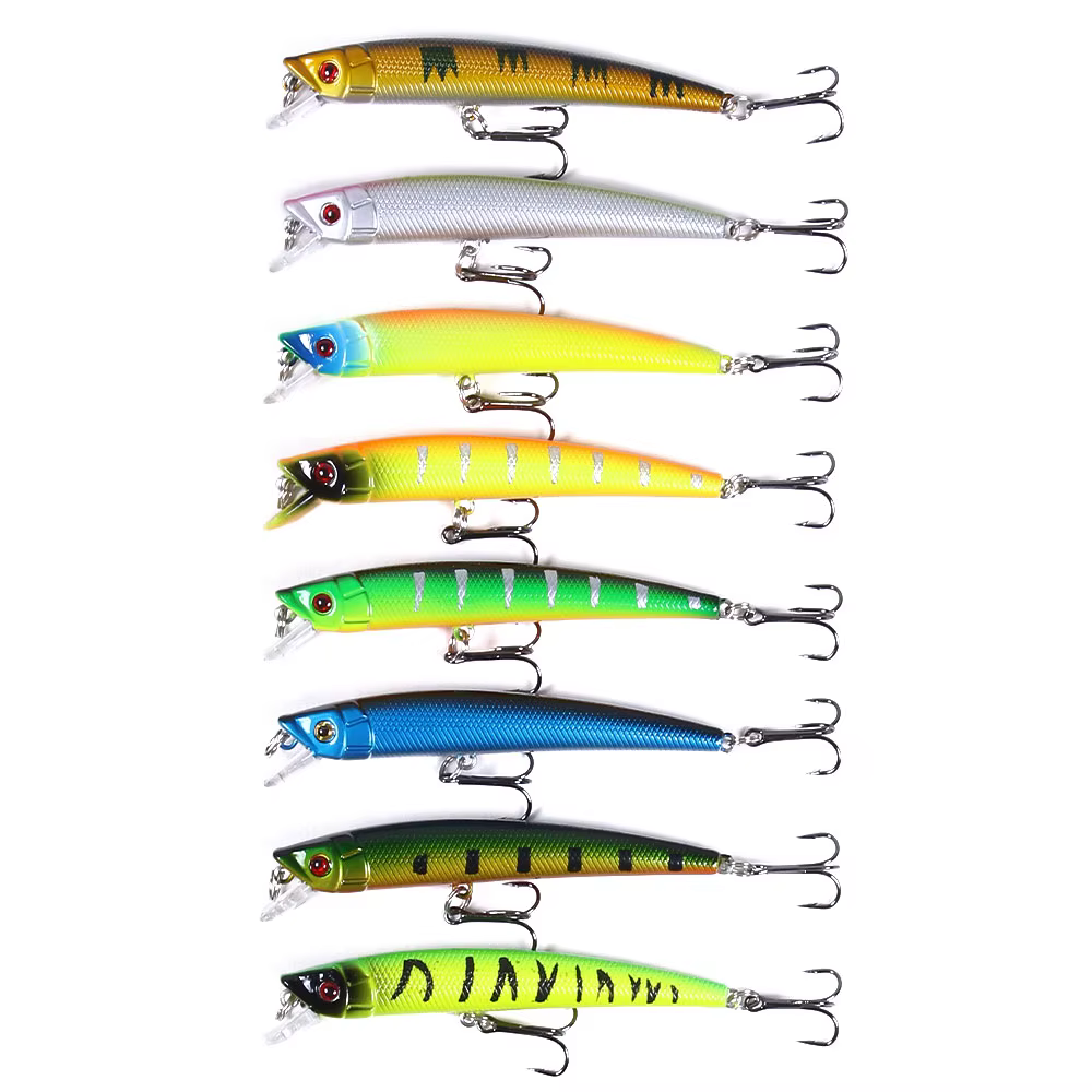 Señuelos Minnow Wobbler profesionales para lubina, lucio y trucha - imagen 5
