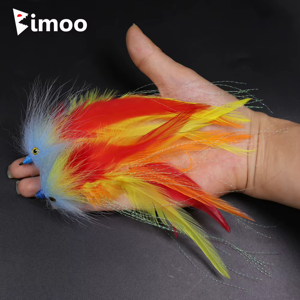 Bimoo Mosca streamer conohead tubo para trucha y salmón en agua salada - imagen 2