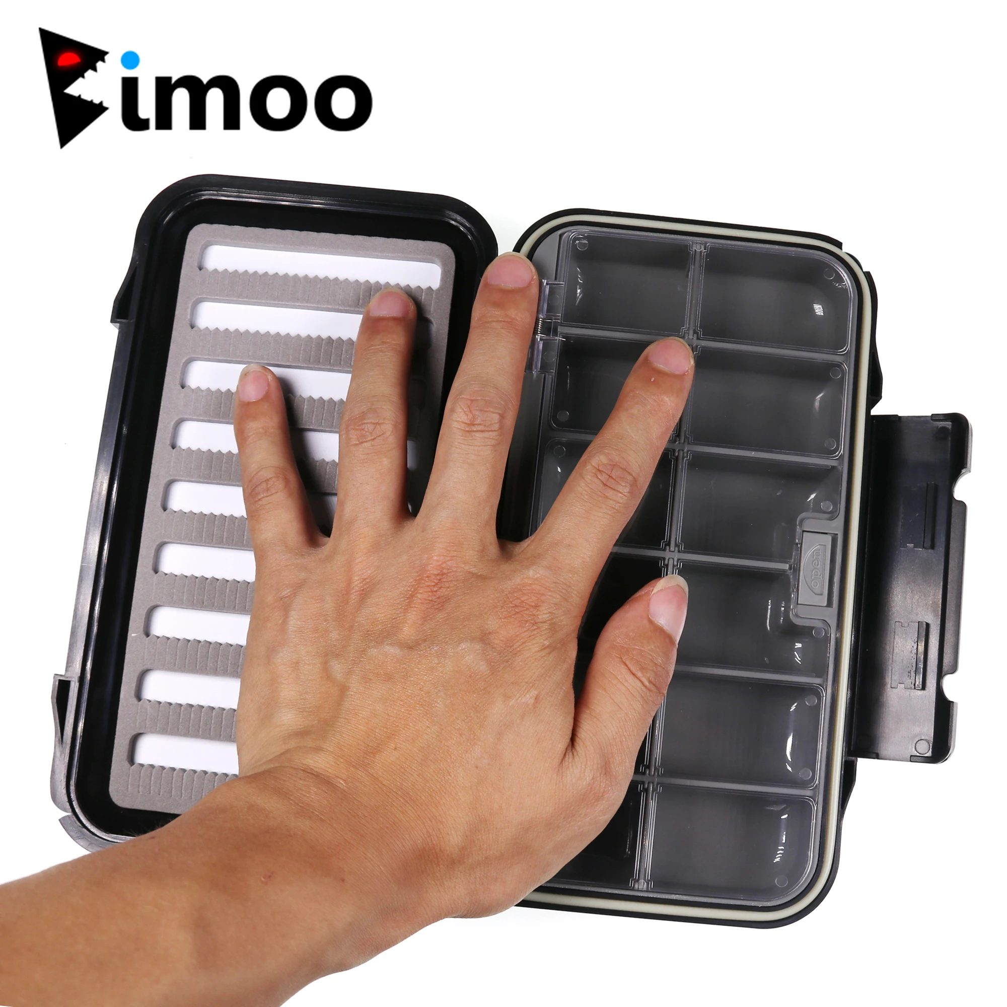 Caja de pesca Bimoo impermeable – Organizador aparejos y señuelos