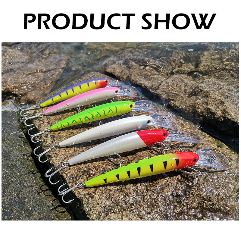 TacklePRO M65 Vobler Minnow 12Cm – 8m profundidad - imagen 3