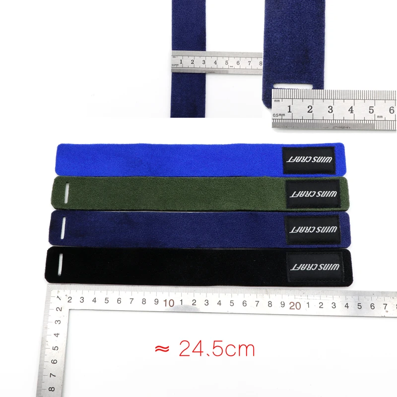 Amarre Lanyard para caña de pescar – Cordón reutilizable negro y azul - imagen 2