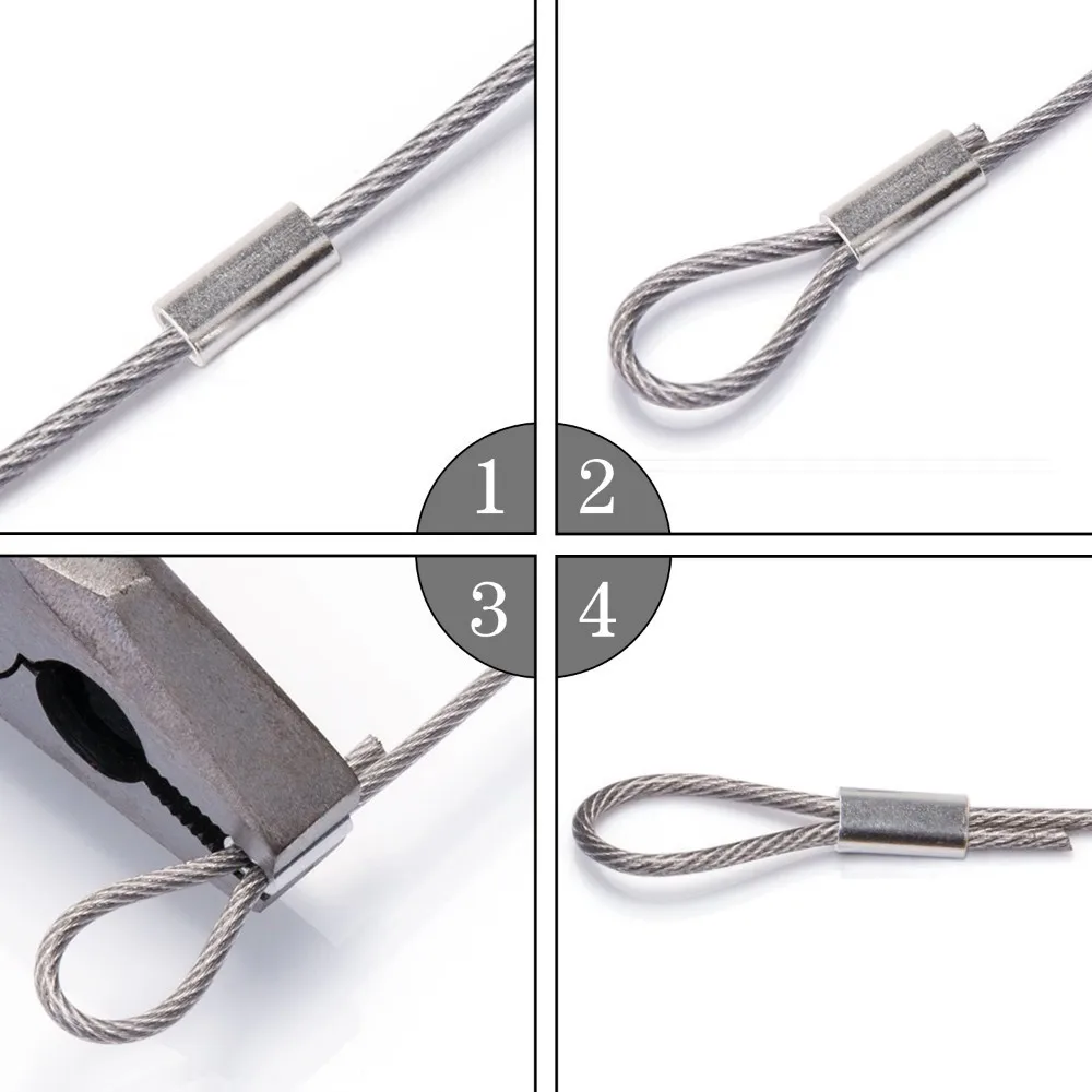 Manguitos de Aluminio para Pesca Hyaena – Funda de Prensado Profesional - imagen 2