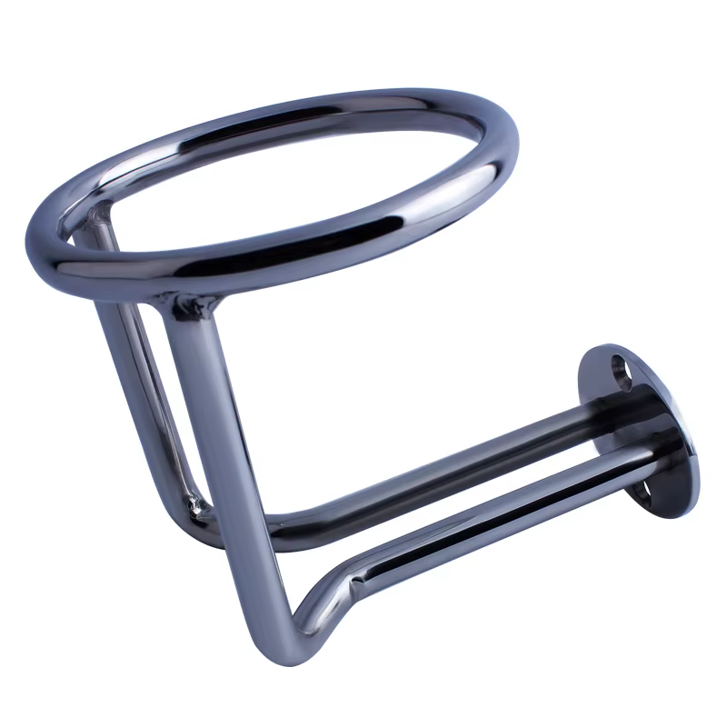 Portavasos Marino de acero inoxidable 316 – Aro simple abierto