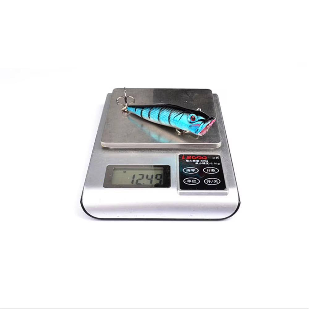 Popper Topwater 8cm 12g - Ojos 3D realismo - imagen 3