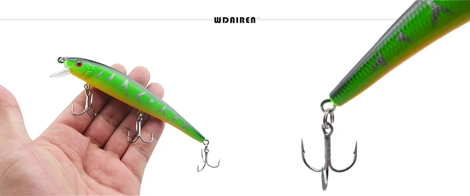 Señuelo WDAIREN para pececillos, wobbler crankbait