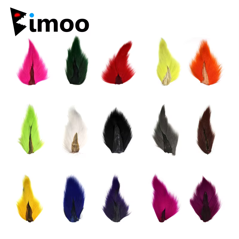 Cola de cervo multicolor Bimoo – Para atado de moscas de trucha y salmón - imagen 2