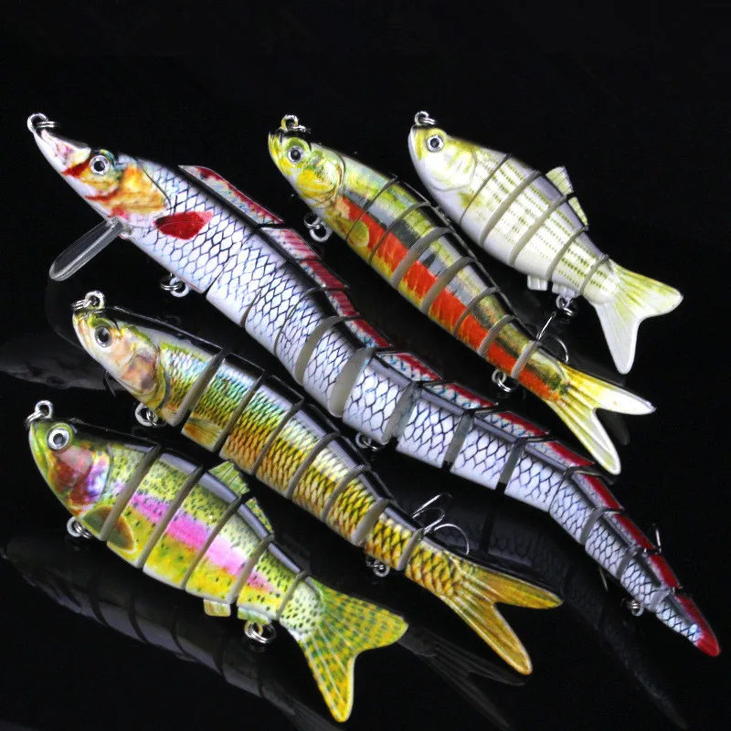 Señuelo Swimbait articulado hundimiento lento de plástico - imagen 2