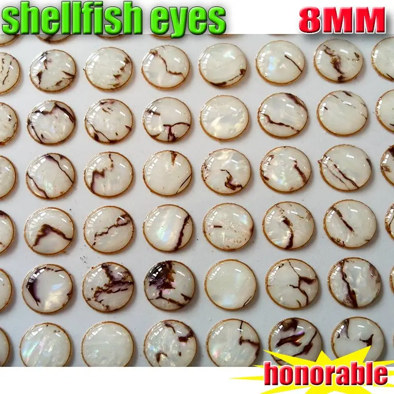 Ojos 3D para señuelos 4–8 mm efecto concha en vinilo - imagen 4