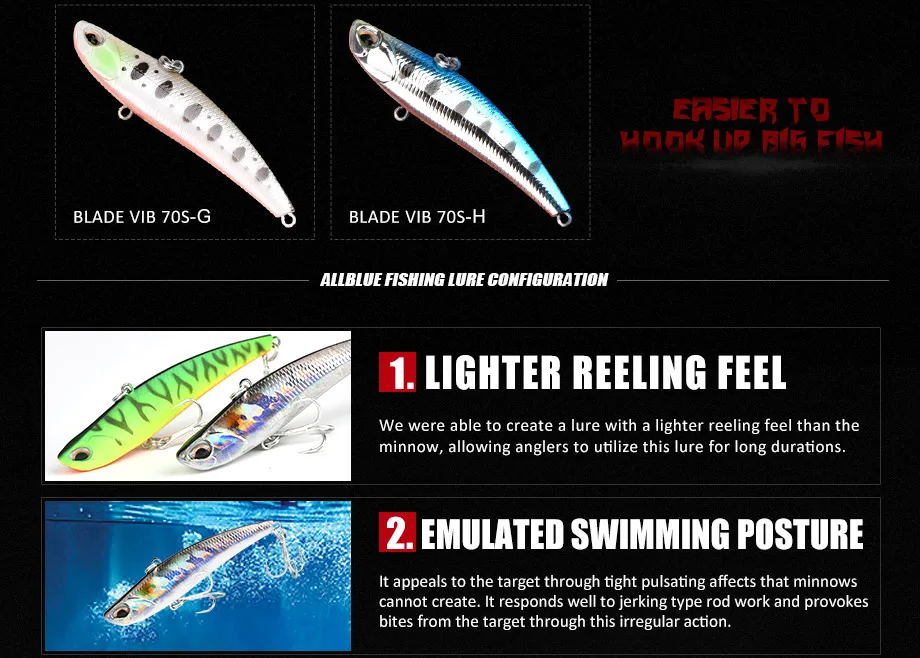 Acabados de color disponibles del señuelo