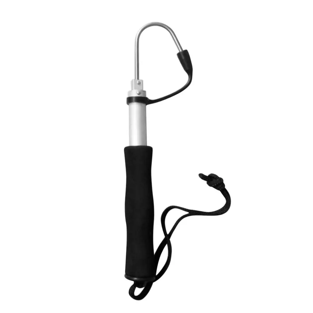 Gancho de pesca telescópico de acero inoxidable y aluminio para orilla - imagen 5