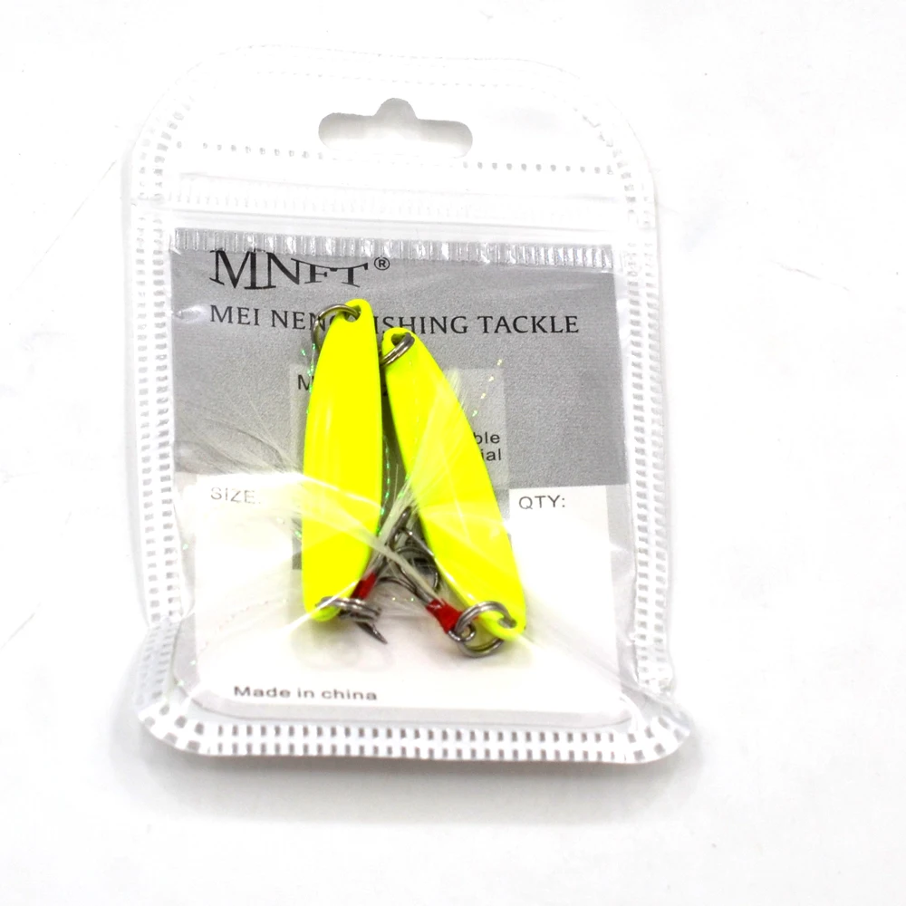MNFT Willow - Señuelo Noctilucente Metal Triple Gancho Pluma - imagen 2