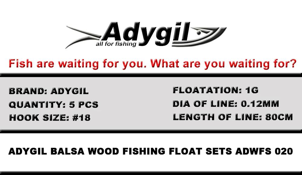 Flotadores de balsa Adygil ADWFS 020 dispuestos para pesca
