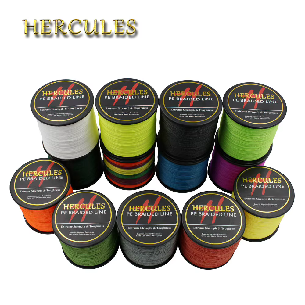 Hercules Sedal Trenzado PE 4 hebras – Fuerte para pesca marina