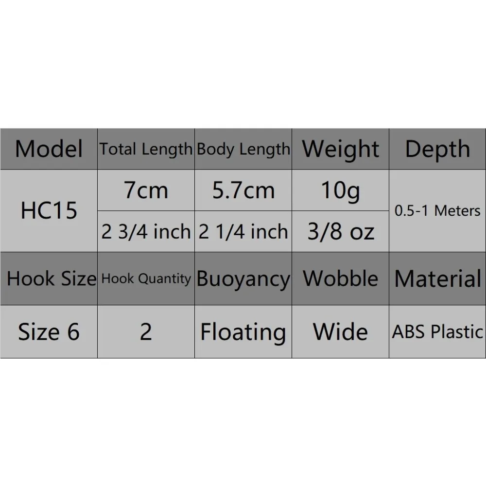 WLure Crankbait pico cuadrado – Flotante lento pintura RealLife - imagen 5