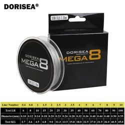 DORISEA Mega 8 Multifilamento PE Trenzado para Pesca de Carpa Japonés