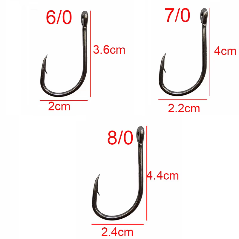 Anzuelos JSM 9260 Circle Hook - para carpa multitate 2/0 a 7/0 - imagen 2