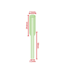 Protector de crimpado JSM verde – Tubo Fishing Attraction
