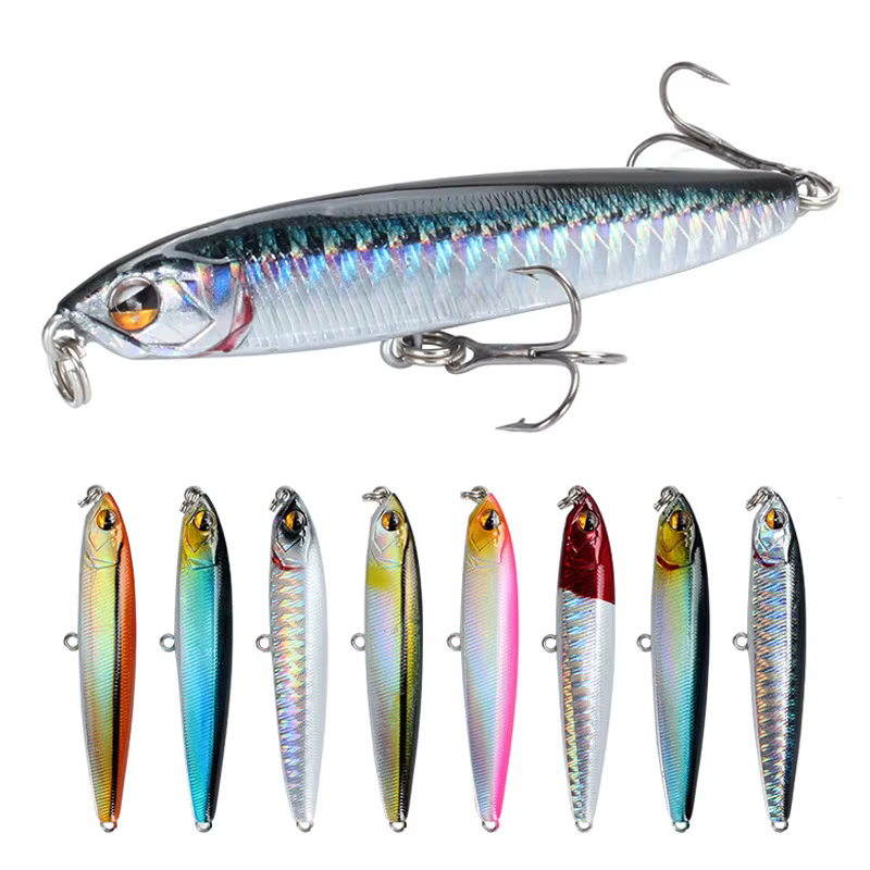 Señuelo lápiz para lubina - 75 mm, 13,6 g, cebo duro