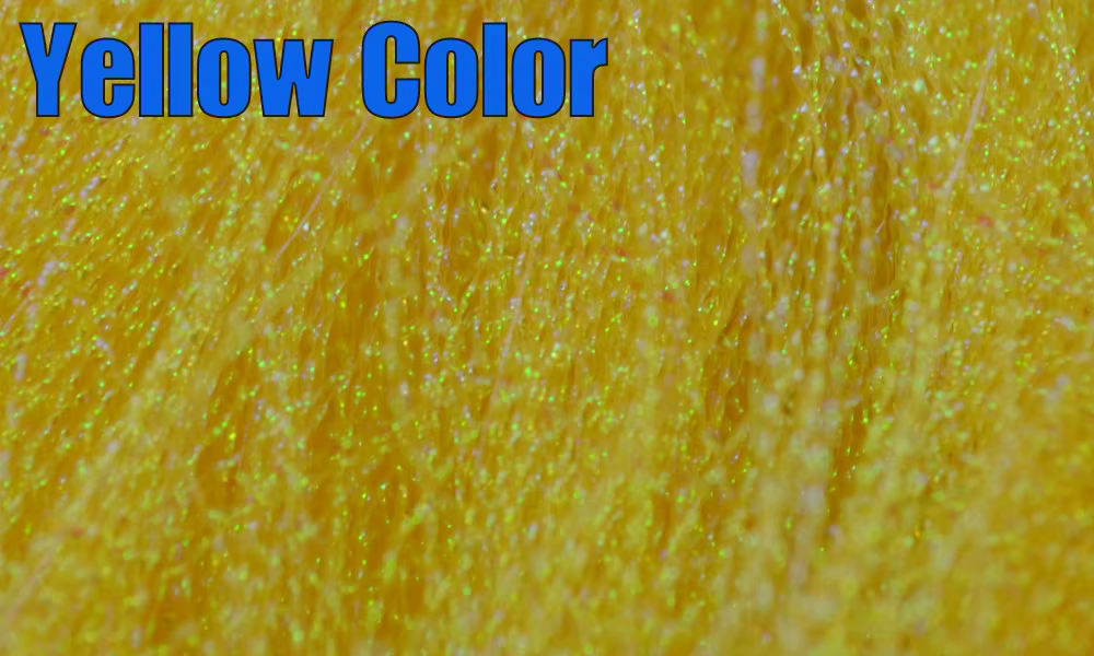 Muestras de colores disponibles: verde, amarillo y azul
