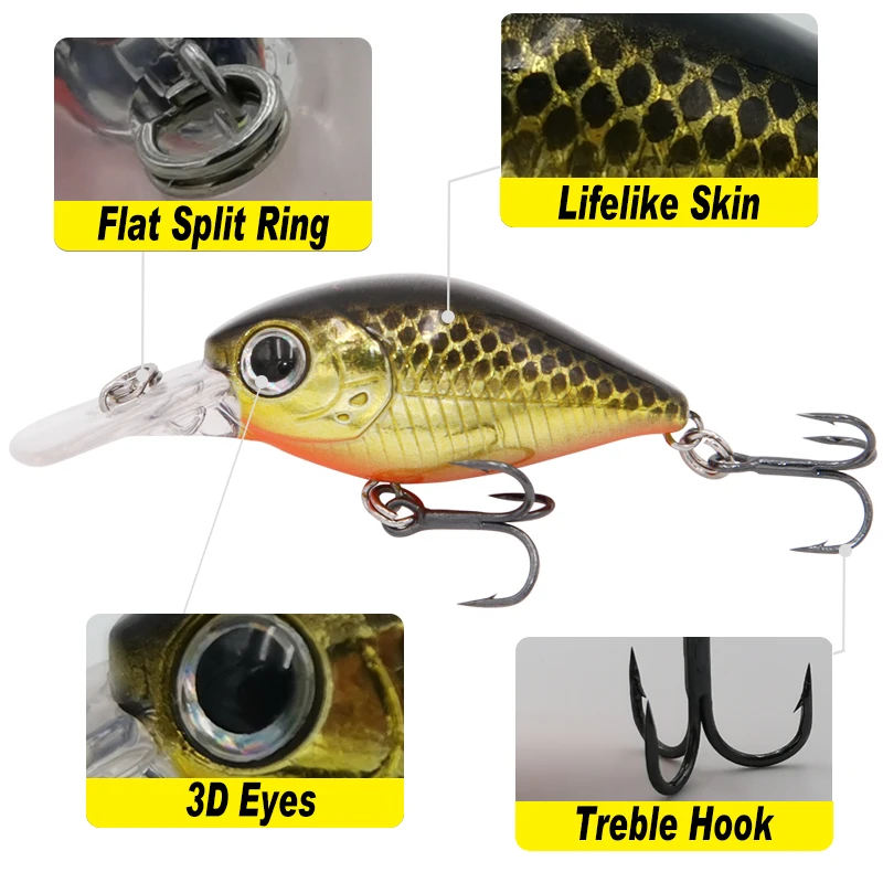 Crankbait para agua salada – Señuelo artificial con pico sumergible - imagen 5