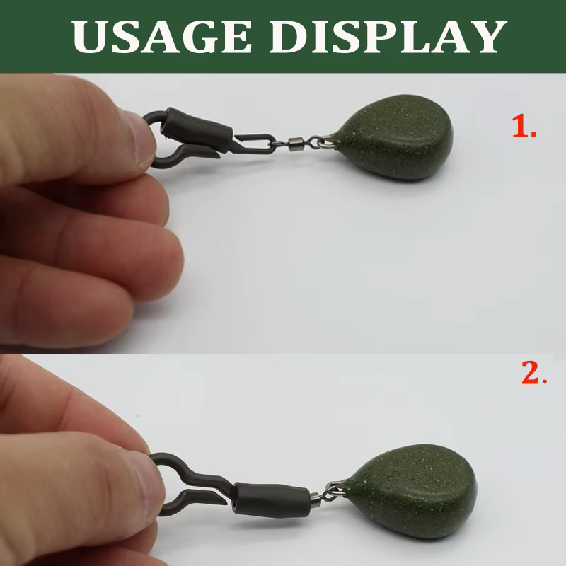 Clip de plomo trasero con funda de silicona para carpa - imagen 5