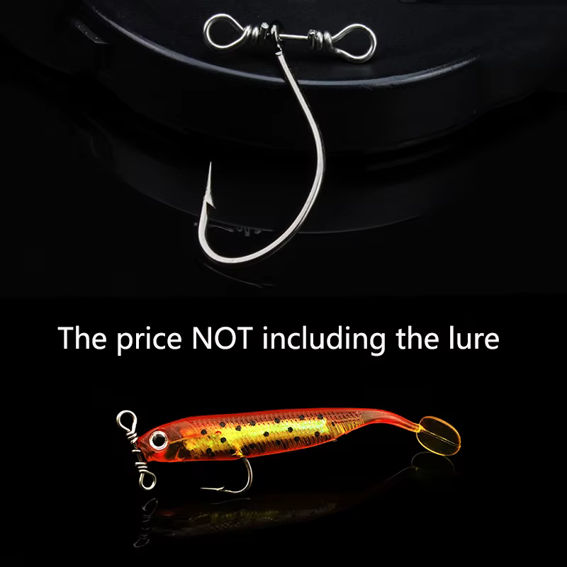 OUTKIT Anzuelos para lubina - acero de alta carbono para pesca - imagen 3