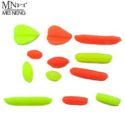 MNFT Mini Flotadores para Pesca con Topes de Goma y Conectores Frijol