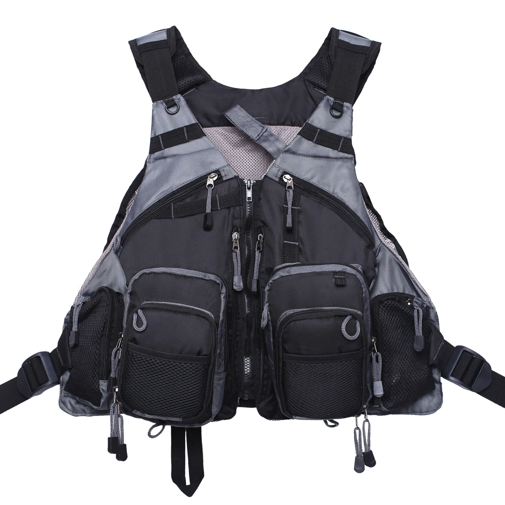 Chaleco de pesca con bolsillos y mesh – Talla ajustable - imagen 4