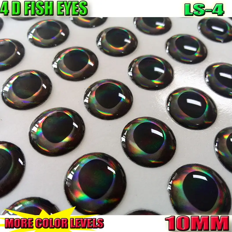 Ojos de señuelo de pesca 4D con efecto tridimensional