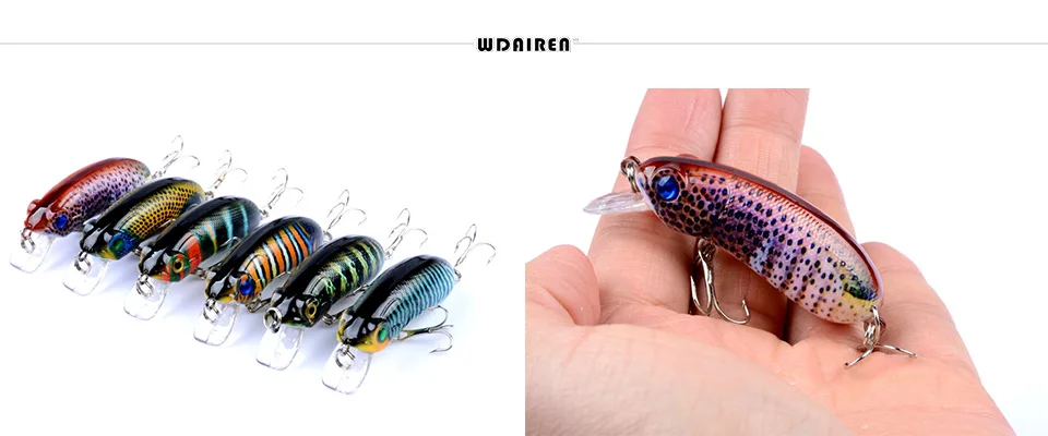 Señuelo Minnow WDAIREN en vista frontal