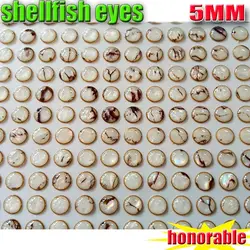 Ojos 3D para señuelos 4–8 mm efecto concha en vinilo