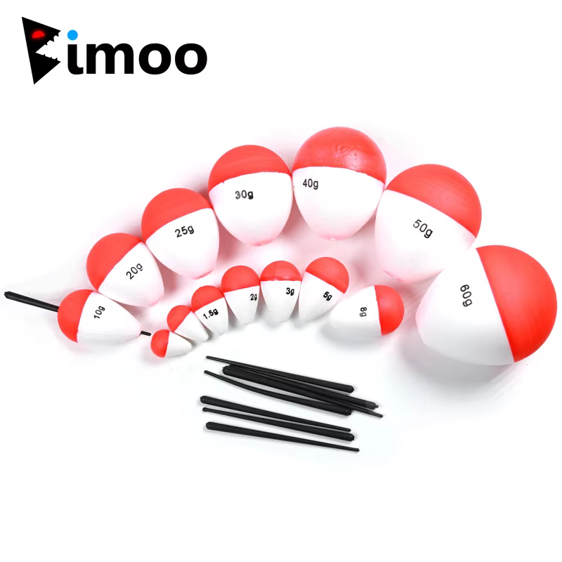 Flotador Ovalado Bimoo – Pesca Vertical Espuma Dura - imagen 5