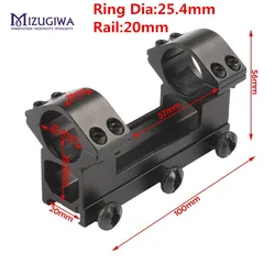 Monturas Visor Mizugiwa 25,4-30mm Cola Milano 11-20mm