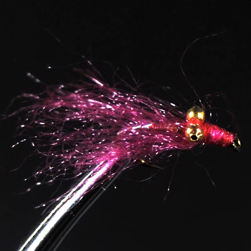 Anzuelo Crazy Charlie Bimoo dorado – Mosca trucha azul hundimiento rápido - imagen 2