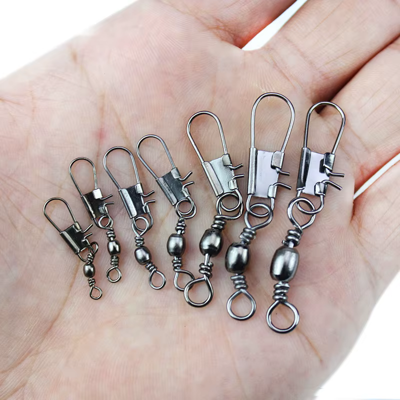 Conector Giratorio Inox Señuelo Anzuelo a Presión – Accesorio - imagen 3
