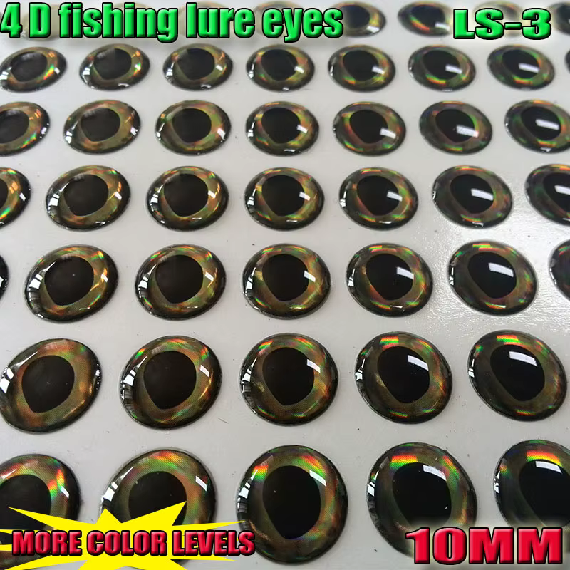 Ojos Adhesivos 4D para Señuelos 10mm – Pack Multicolor - imagen 4
