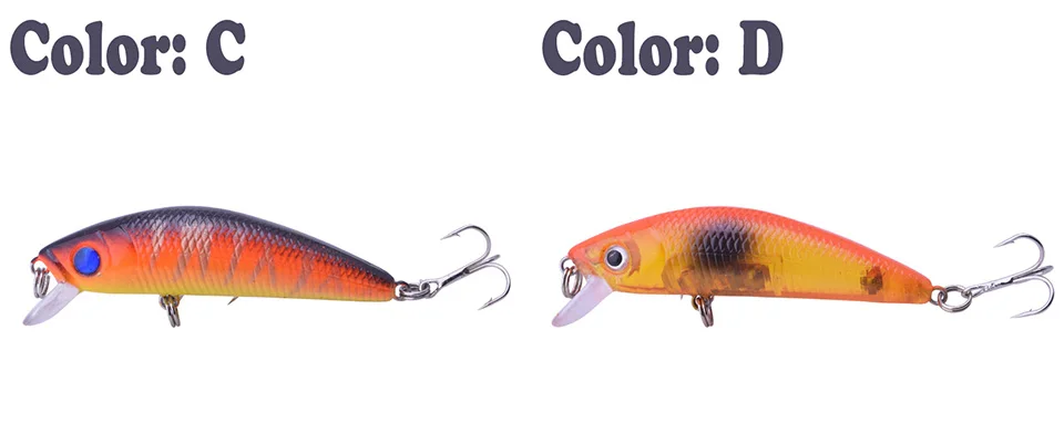 Packaging y detalles del señuelo Minnow WDAIREN