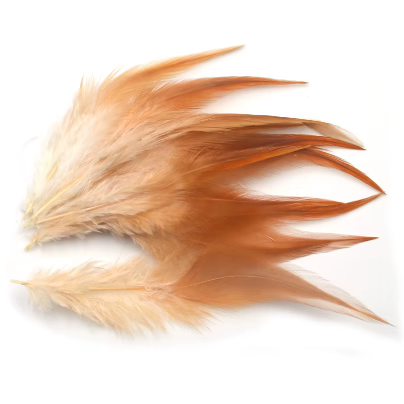 Plumas de faisán MNFT - tonos jengibre y dun