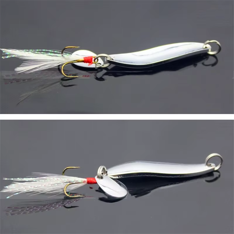 Spinner Bait 5-13g plateado – Señuelo rotativo para bass y lucio - imagen 2