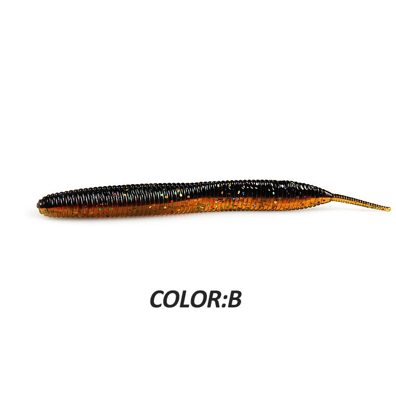 Gusano silicona doble color elástico exclusivo – cola de aguja - imagen 5