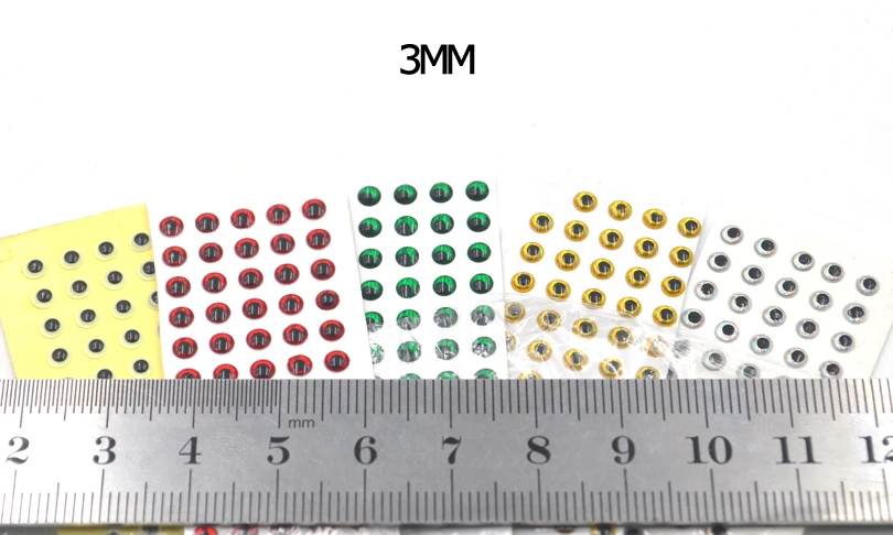 MNFT Señuelos holográficos para mosca – Dorado, plateado y rojo - imagen 3