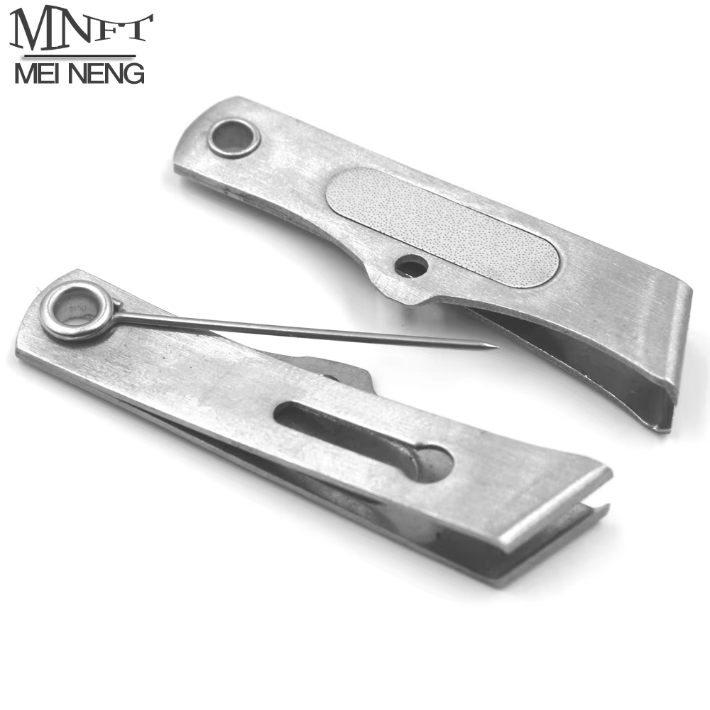 MNFT Tijeras de pesca 3 en 1 - Cortador de hilo y limpiador de ojos
