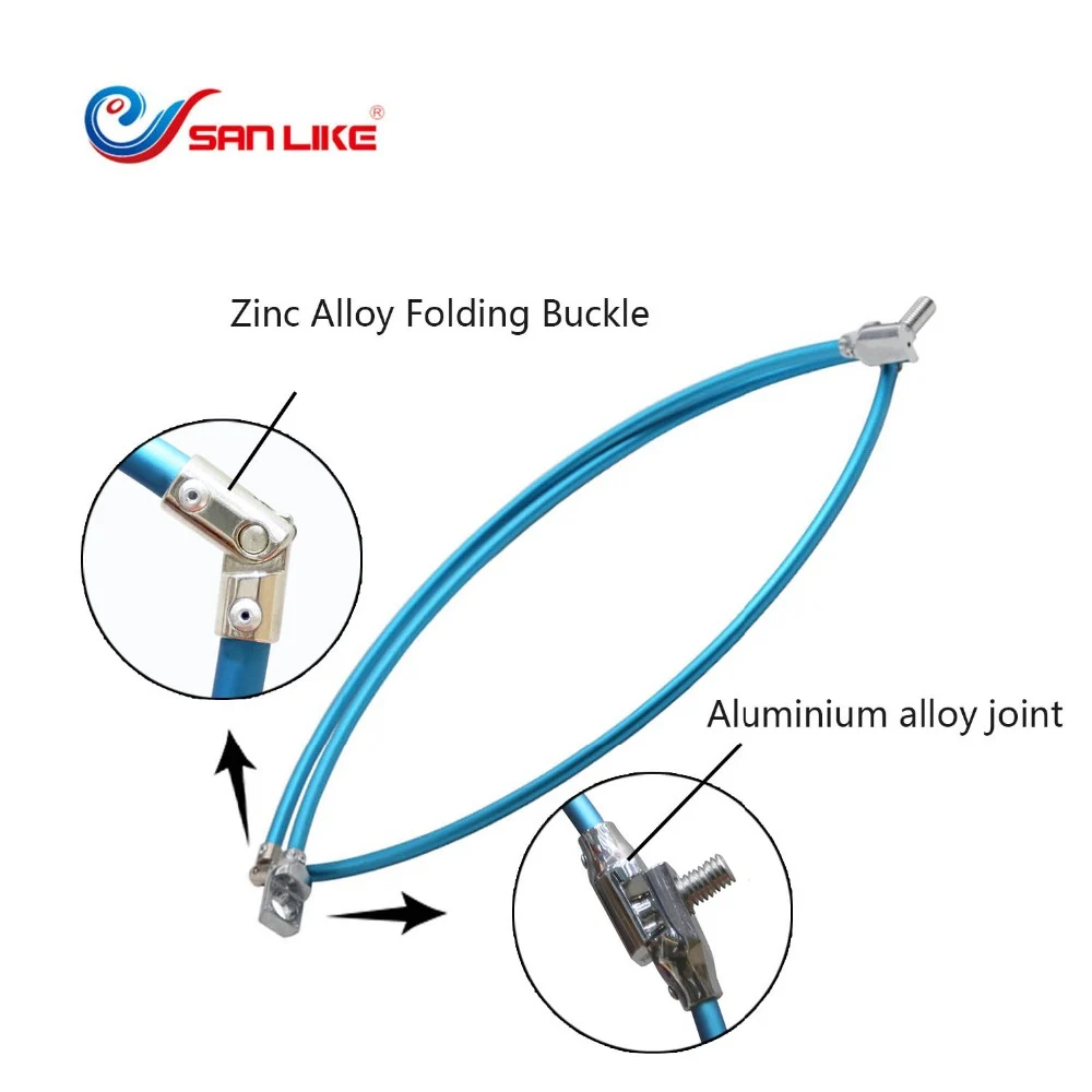SANLIKE adaptador de tornillo para red de pesca plegable aluminio - imagen 4