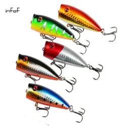 INFOF Popper Lure señuelo flotante con anzuelo triple de acero