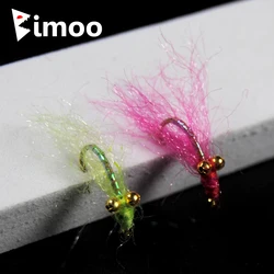 Anzuelo Crazy Charlie Bimoo dorado – Mosca trucha azul hundimiento rápido