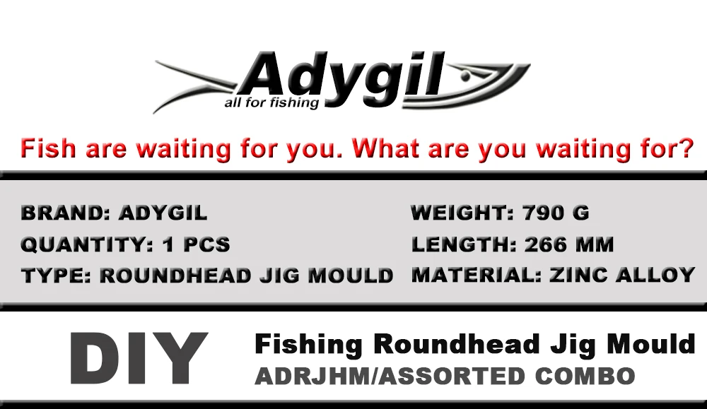Molde para jig roundhead y cavidades